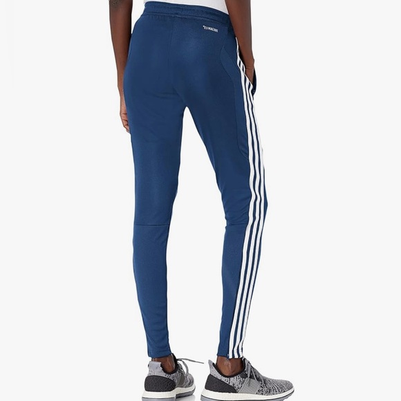 ADIDAS CLIMACOOL STRIPED TIRO 19 TRAINING SLIM FIT PANTS (DK BLUE WHITE) - Picture 2 of 6